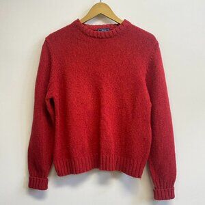 Vintage Woolrich Red Chunky Knit Wool Blend Sweater